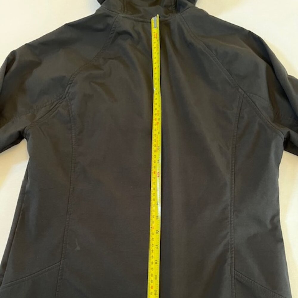 FREE TECH | Women's Softshell Jacket Black Hooded Zip Up Athletic Sz 8-10 -EUC - Picture 9 of 14